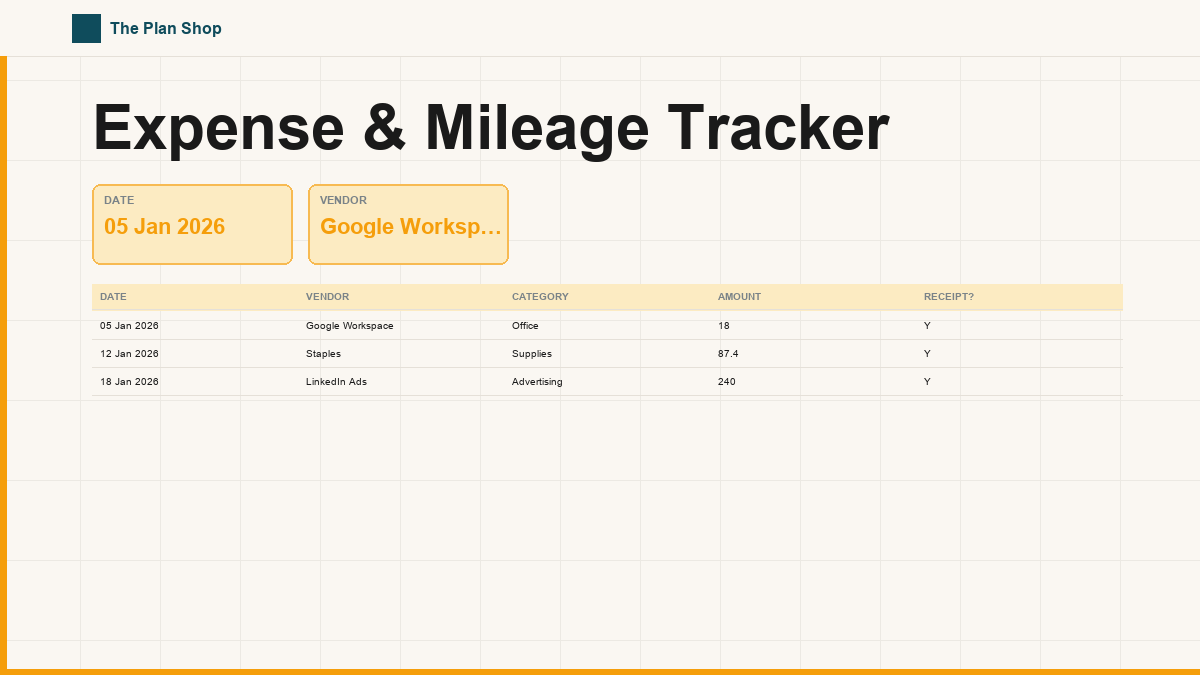 Expense & Mileage Tracker