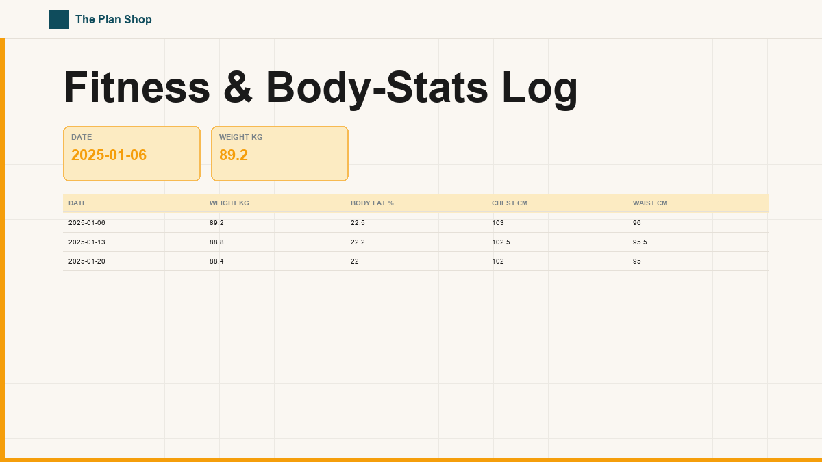 Fitness & Body-Stats Log