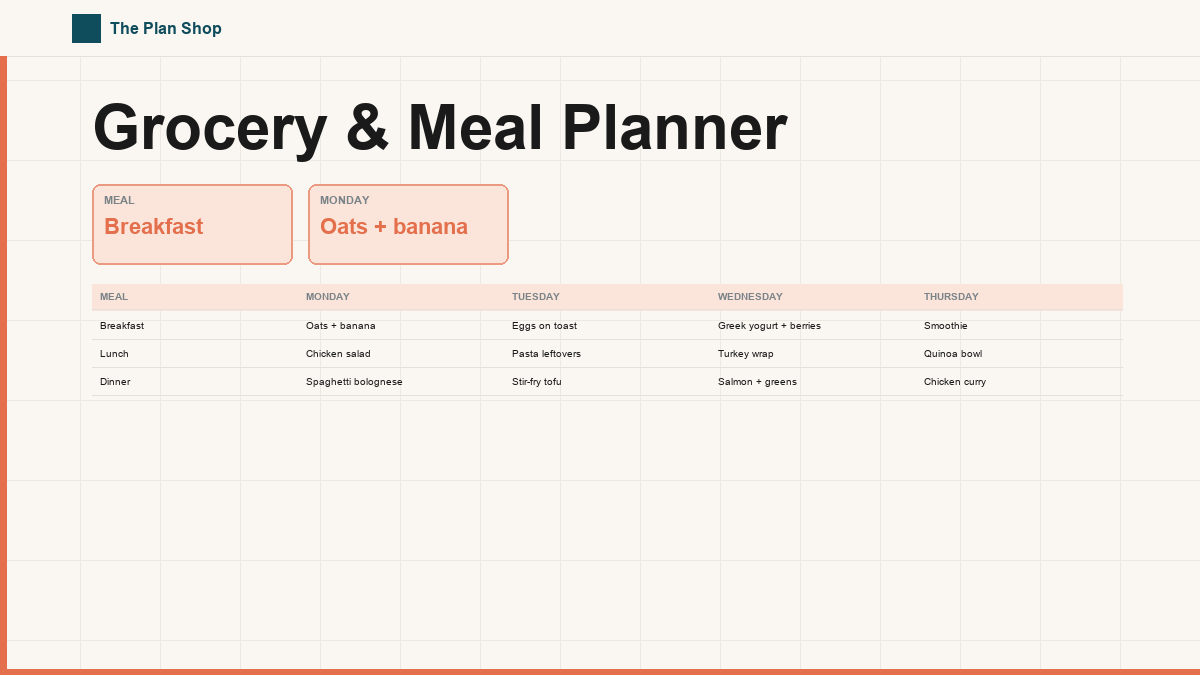Grocery & Meal Planner