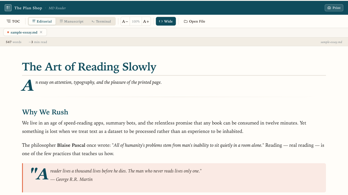 MD Reader