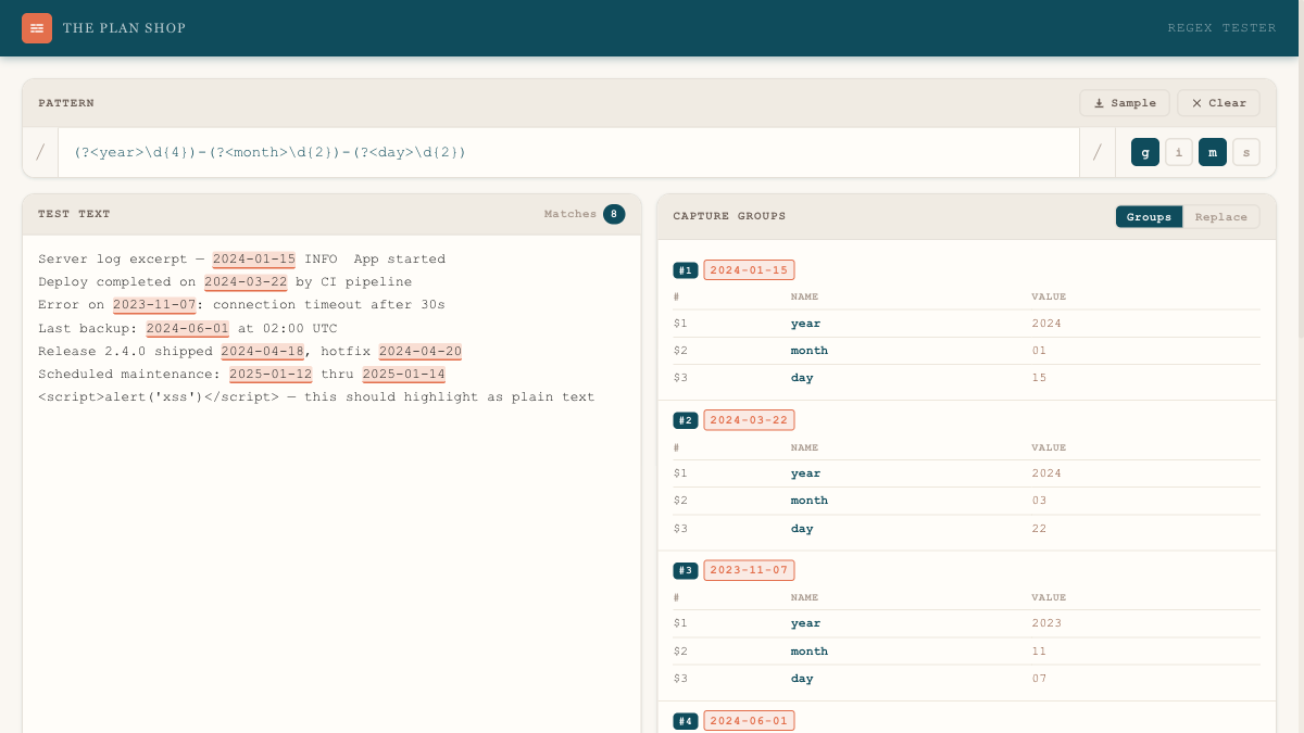 Regex Tester