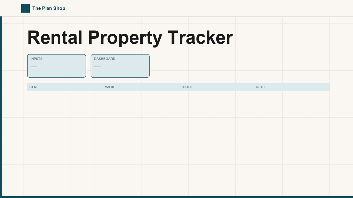Rental Property Tracker