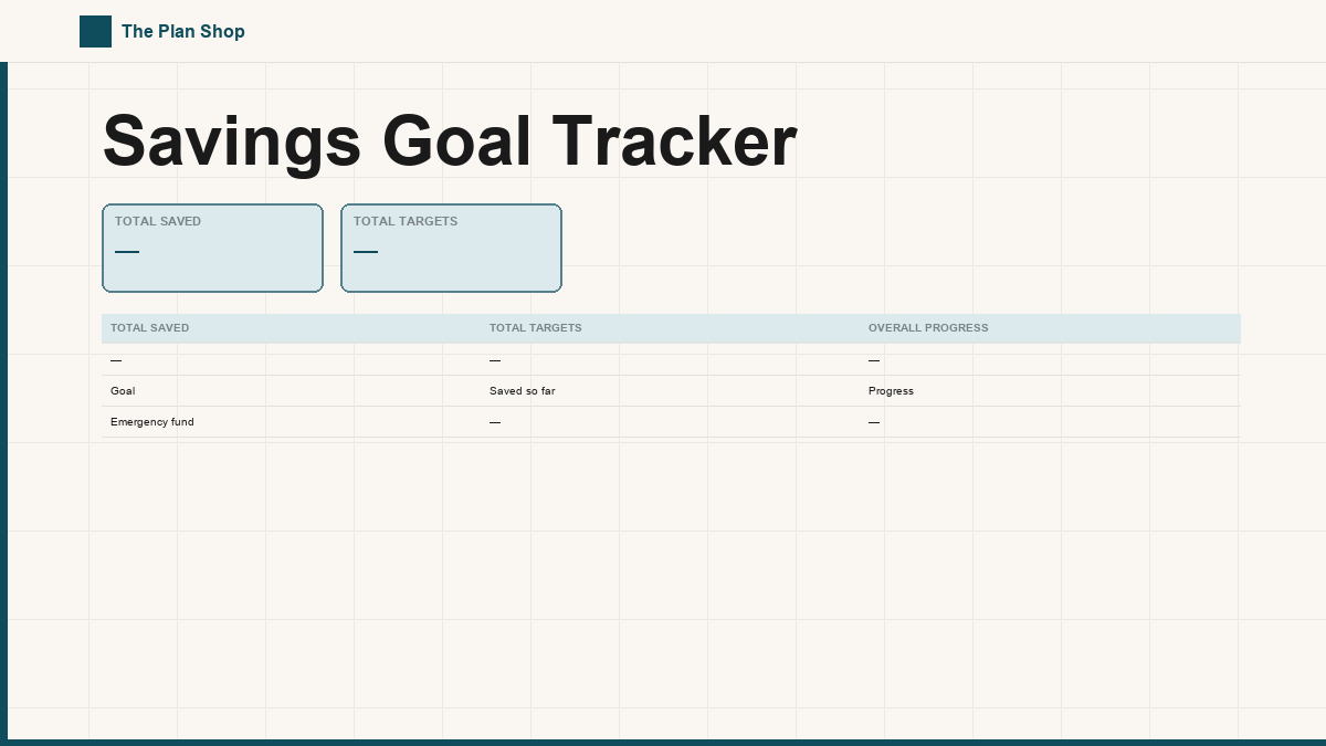 Savings Goal Tracker